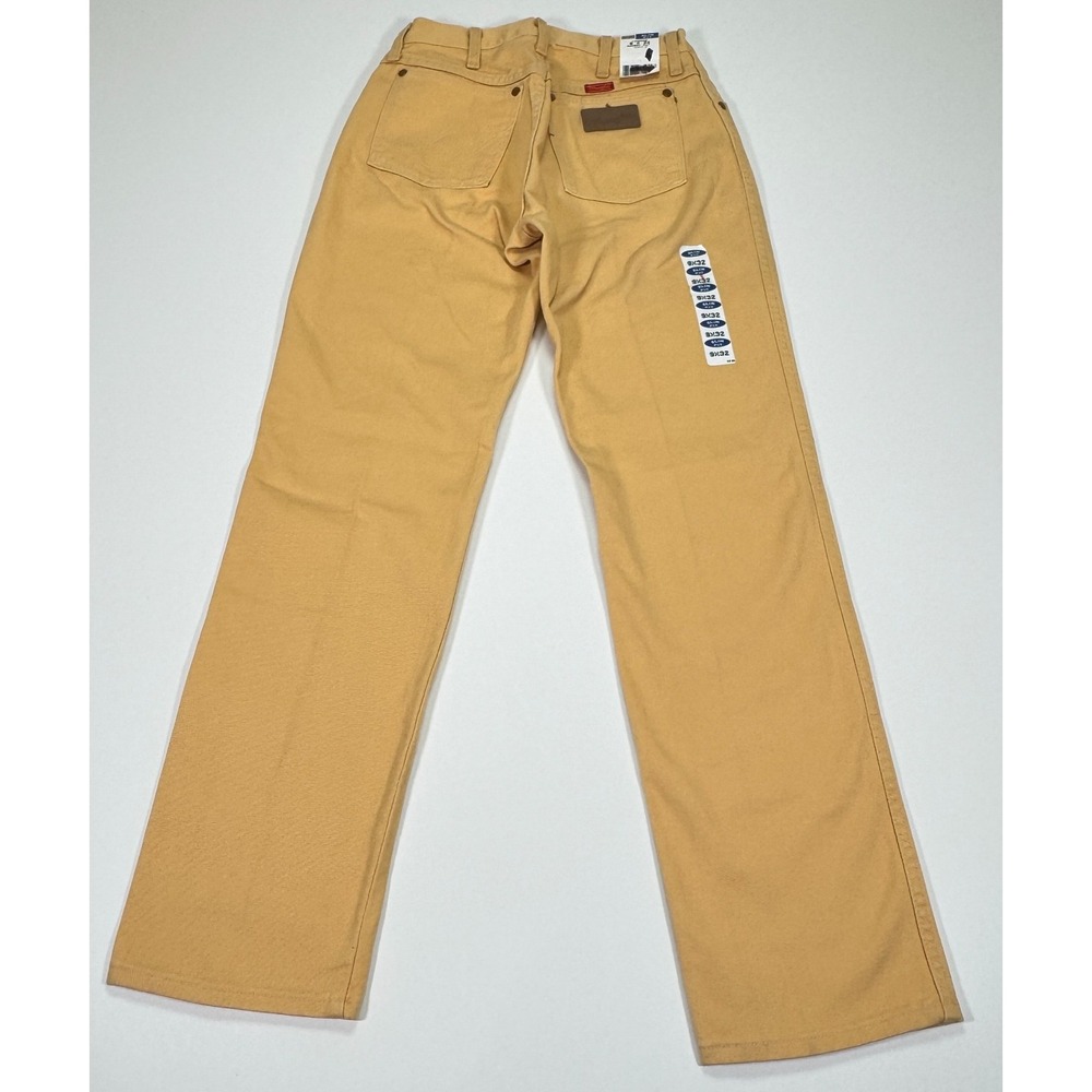 Vintage Wrangler Cowboy Cut Slim Fit Womens Jeans 9X32 Yellow USA Made NWT